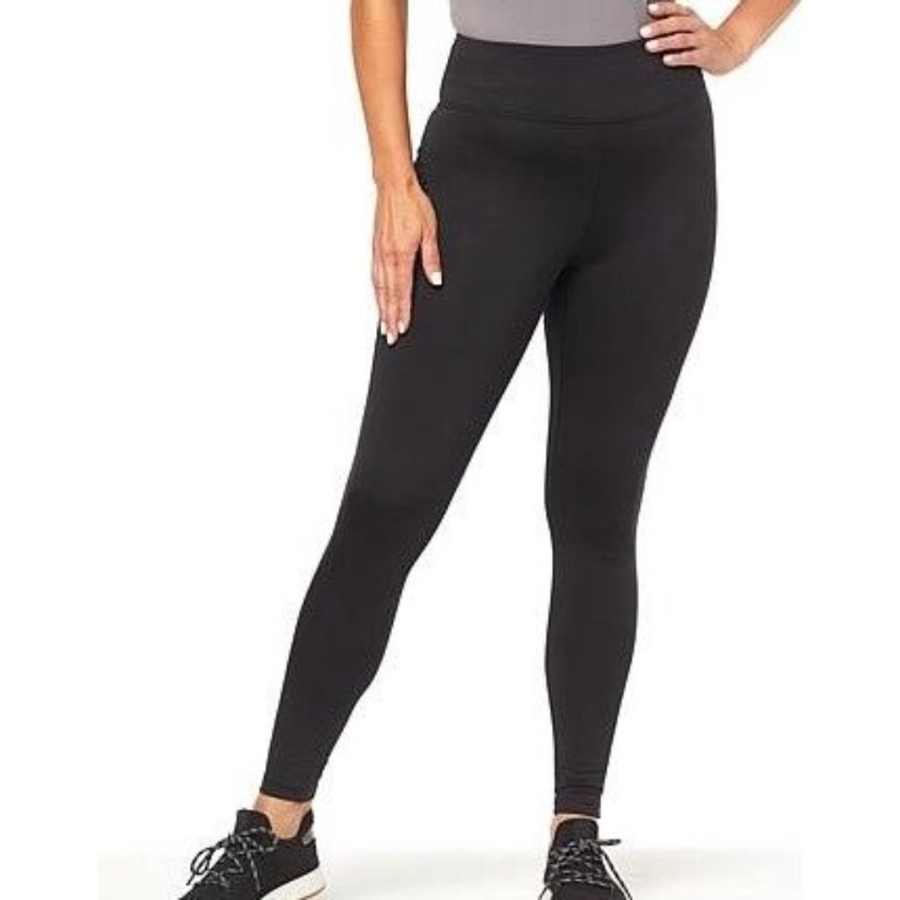 Colleen Lopez Brushed Fleece Live-In Legging 770-538 Black Large
